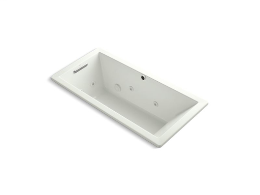 Underscore® Rectangle 66" x 32" drop-in whirlpool with heater without jet trim, Dune