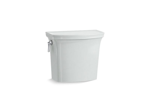 Corbelle® with ContinuousClean 1.28 gpf toilet tank with AquaPiston® flush technology and left-hand trip lever, Ice™ Grey