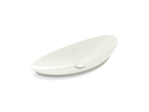 Veil® Trough vessel bathroom sink without overflow, Dune