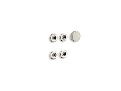 Flexjet® whirlpool trim kit with four jets, Vibrant Polished Nickel