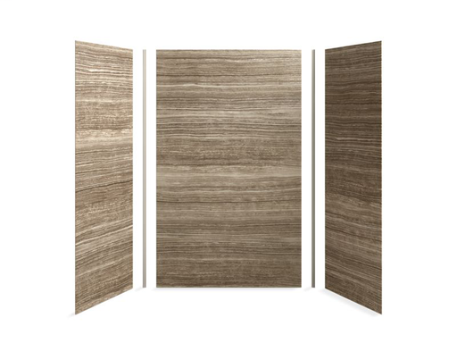 Choreograph® 60" x 36" x 96" shower wall kit, VeinCut Sandbar