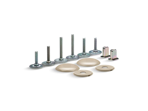 Clean Caps® low-profile toilet bolt caps, Mexican Sand