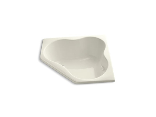 5454 54" x 54" drop-in bath, Biscuit