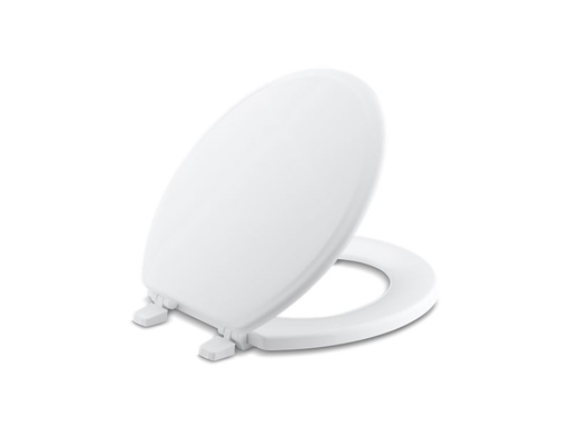 Ridgewood® round-front toilet seat, White