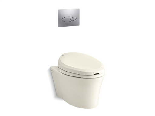 Veil® wall-hung elongated toilet bowl, Biscuit