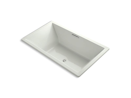 Underscore® Rectangle 72" x 42" drop-in bath with center drain, Dune