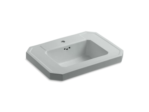 Kathryn® bathroom sink basin with single faucet hole, Ice™ Grey