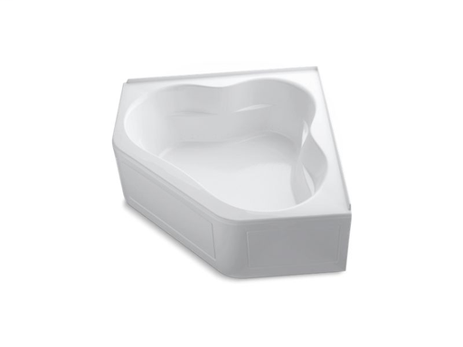 Tercet® 60" x 60" BubbleMassage™ Air Bath with integral apron and integral flange, White