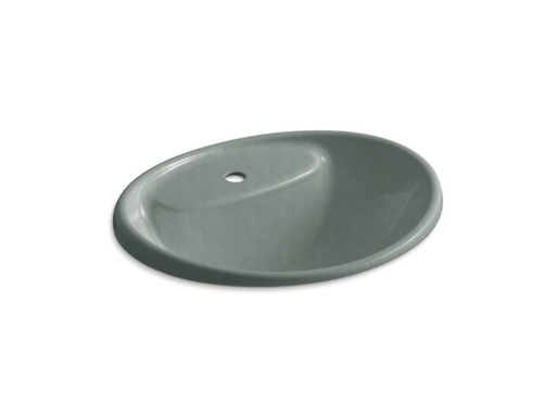 Tides® drop-in sink with single faucet hole, Basalt