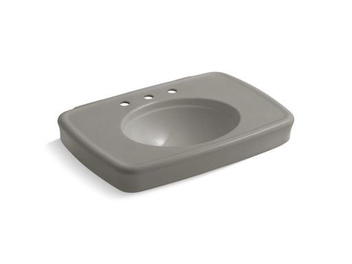 Bancroft® 30" bathroom sink with 8" widespread faucet holes, Cashmere