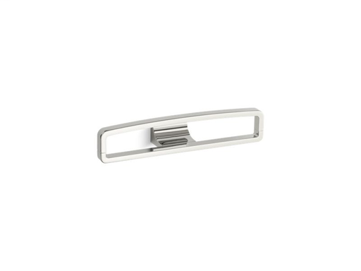 Loure® 12" rectangular robe hook, Vibrant Polished Nickel