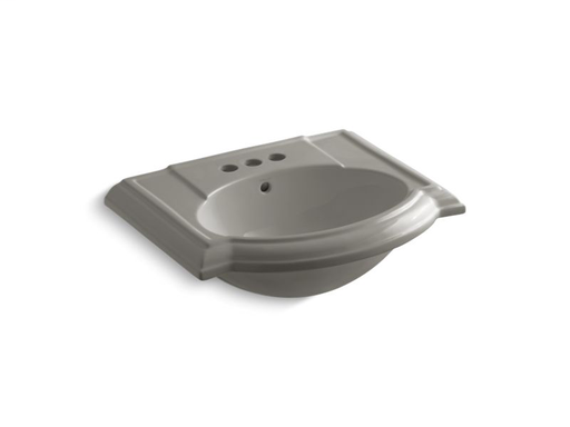 Devonshire® bathroom sink with 4" centerset faucet holes, Cashmere