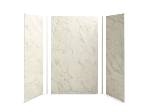 Choreograph® 60" x 36" x 96" shower wall kit, CrossCut Biscuit