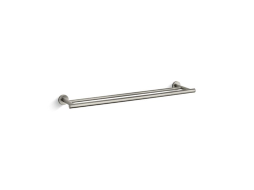 Stillness® 24" double towel bar, Vibrant Brushed Nickel