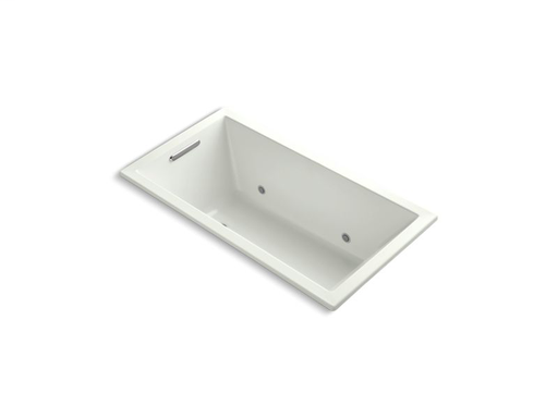Underscore® Rectangle 60" x 32" drop-in VibrAcoustic® bath with chromatherapy, Dune