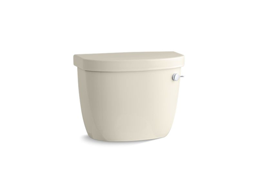 Cimarron® 1.28 gpf tank with right-hand trip lever, Almond