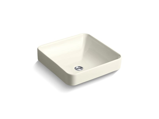 Vox® Square vessel bathroom sink, Biscuit