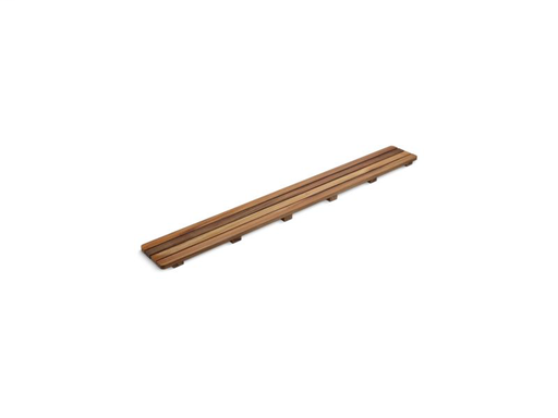 Groove® teak drain cover 48" receptor, Not Applicable