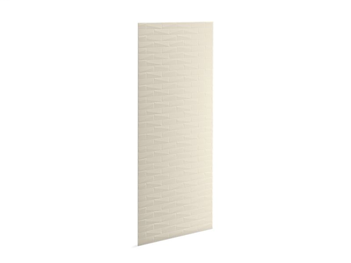 Choreograph® 36" x 96" wall panel, Brick texture, Almond