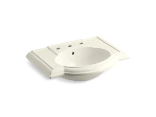 Devonshire® bathroom sink with 8" widespread faucet holes, Biscuit