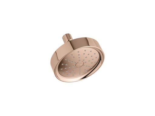 Purist® 1.75 gpm single-function showerhead with Katalyst® air-induction technology, Vibrant Rose Gold