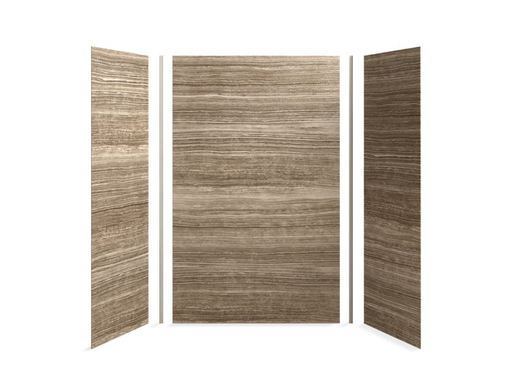 Choreograph® 60" x 32" x 96" shower wall kit, VeinCut Sandbar