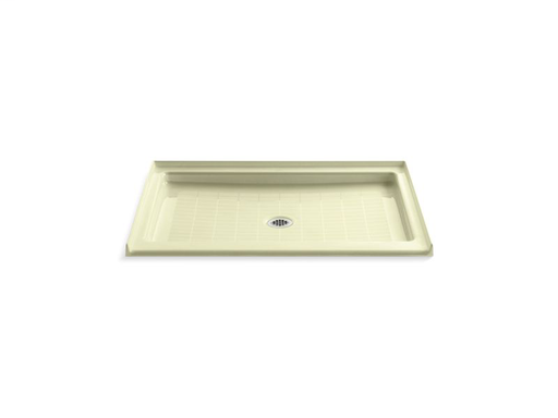 Purist® 48" x 36" single threshold center drain shower base, Dune
