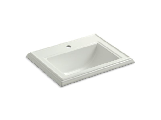 Memoirs® Classic drop-in bathroom sink with single faucet hole, Dune
