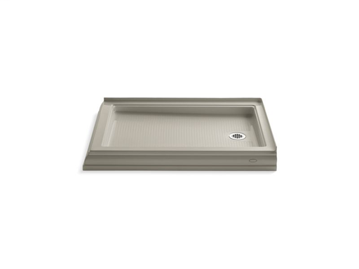 Memoirs® 48" x 34" double threshold right-hand drain shower base, Sandbar