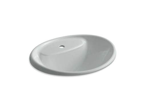 Tides® drop-in sink with single faucet hole, Ice™ Grey