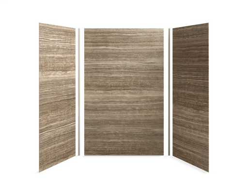 Choreograph® 60" x 42" x 96" shower wall kit, VeinCut Sandbar