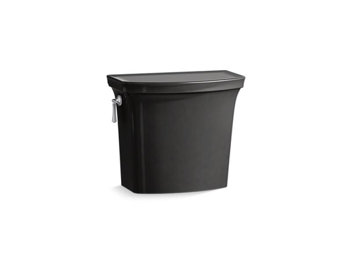 Corbelle® with ContinuousClean 1.28 gpf toilet tank with AquaPiston® flush technology and left-hand trip lever, Black Black