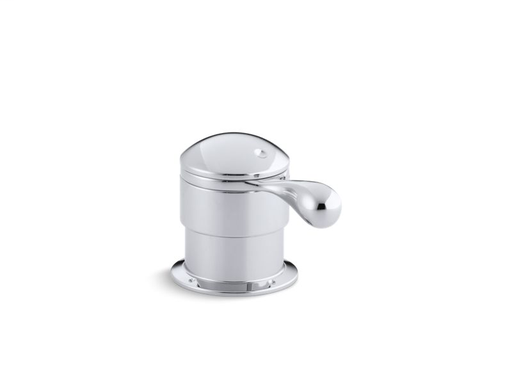 Deck-mount trim for transfer valve/vacuum breaker with lever handle, valve not included, Polished Chrome