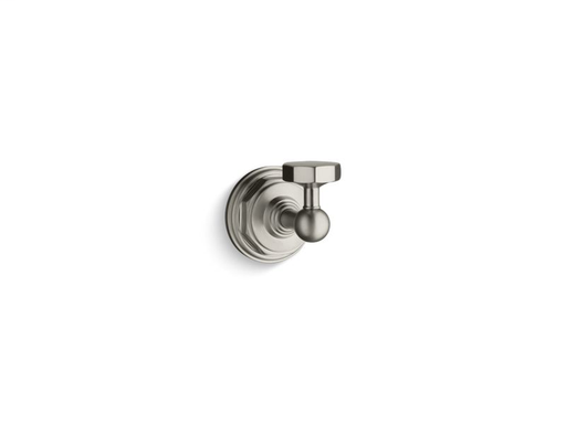 Pinstripe® robe hook, Vibrant Brushed Nickel