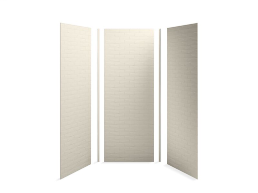 Choreograph® 36" x 36" x 96" shower wall kit, Brick texture, Sandbar