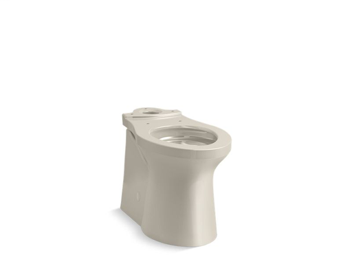 Irvine™ Comfort Height® elongated toilet bowl with skirted trapway, seat not included, Sandbar
