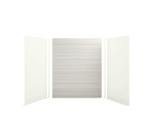 Choreograph® 60" x 42" x 72" shower wall kit, VeinCut Dune with Dune accents