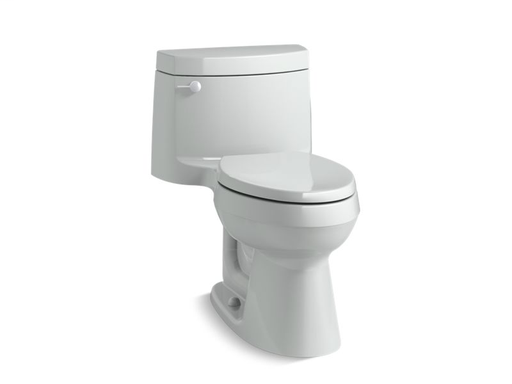 Cimarron® Comfort Height® one-piece elongated 1.28 gpf toilet with AquaPiston® flushing technology and left-hand trip lever, Ice™ Grey