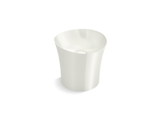 Veil® Tall vessel/pedestal bathroom sink without overflow, Dune