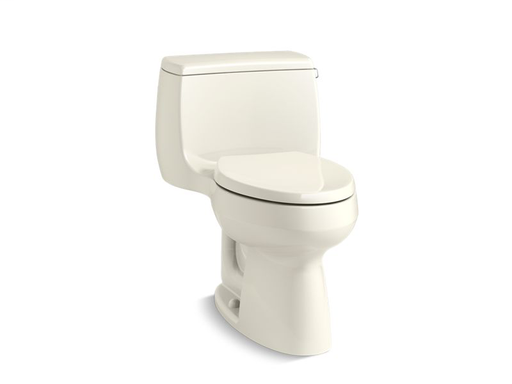 Gabrielle™ Comfort Height® one-piece elongated 1.28 gpf toilet with AquaPiston® flush technology and right-hand trip lever, Biscuit