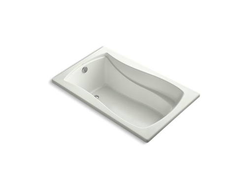Mariposa® 60" x 36" drop-in VibrAcoustic® bath with Bask® heated surface and reversible drain, Dune