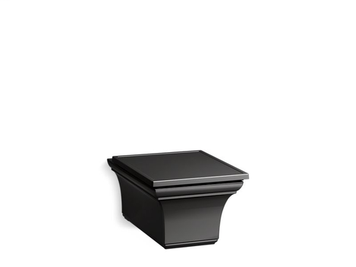 Memoirs® one-piece elongated dual-flush wall-hung toilet, Black Black