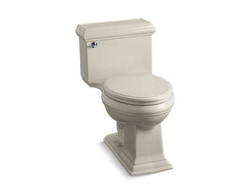 Memoirs® Classic Comfort Height® one-piece elongated 1.28 gpf toilet with AquaPiston® flushing technology and left-hand trip lever, Sandbar
