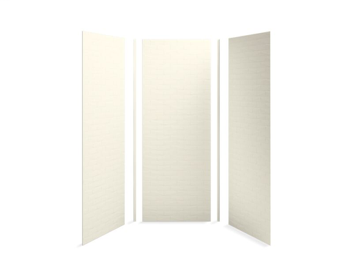 Choreograph® 36" x 36" x 96" shower wall kit, Brick texture, Biscuit