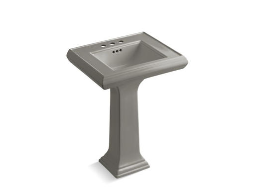 Memoirs® Classic 24" pedestal bathroom sink with 4" centerset faucet holes, Cashmere