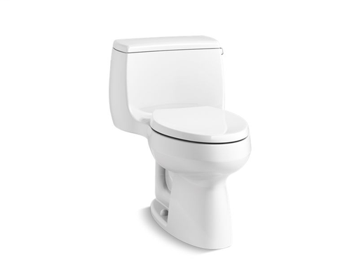 Gabrielle™ Comfort Height® one-piece elongated 1.28 gpf toilet with AquaPiston® flush technology and right-hand trip lever, White