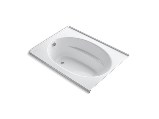 Windward® 60" x 42" alcove BubbleMassage™ Air Bath with integral flange and left-hand drain, White