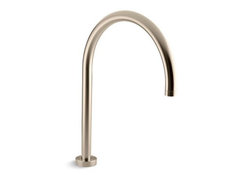Laminar deck-mount non-diverter bath spout, Vibrant Brushed Bronze