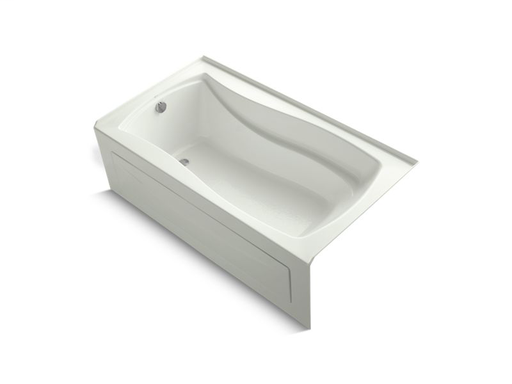 Mariposa® 66" x 36" alcove VibrAcoustic® bath with Bask® heated surface, apron and left-hand drain, Dune