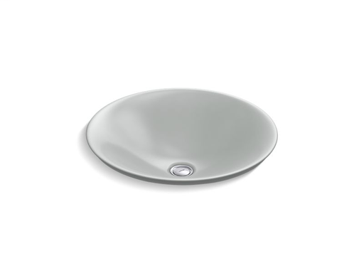 Carillon® Round Wading Pool® bathroom sink, Ice™ Grey